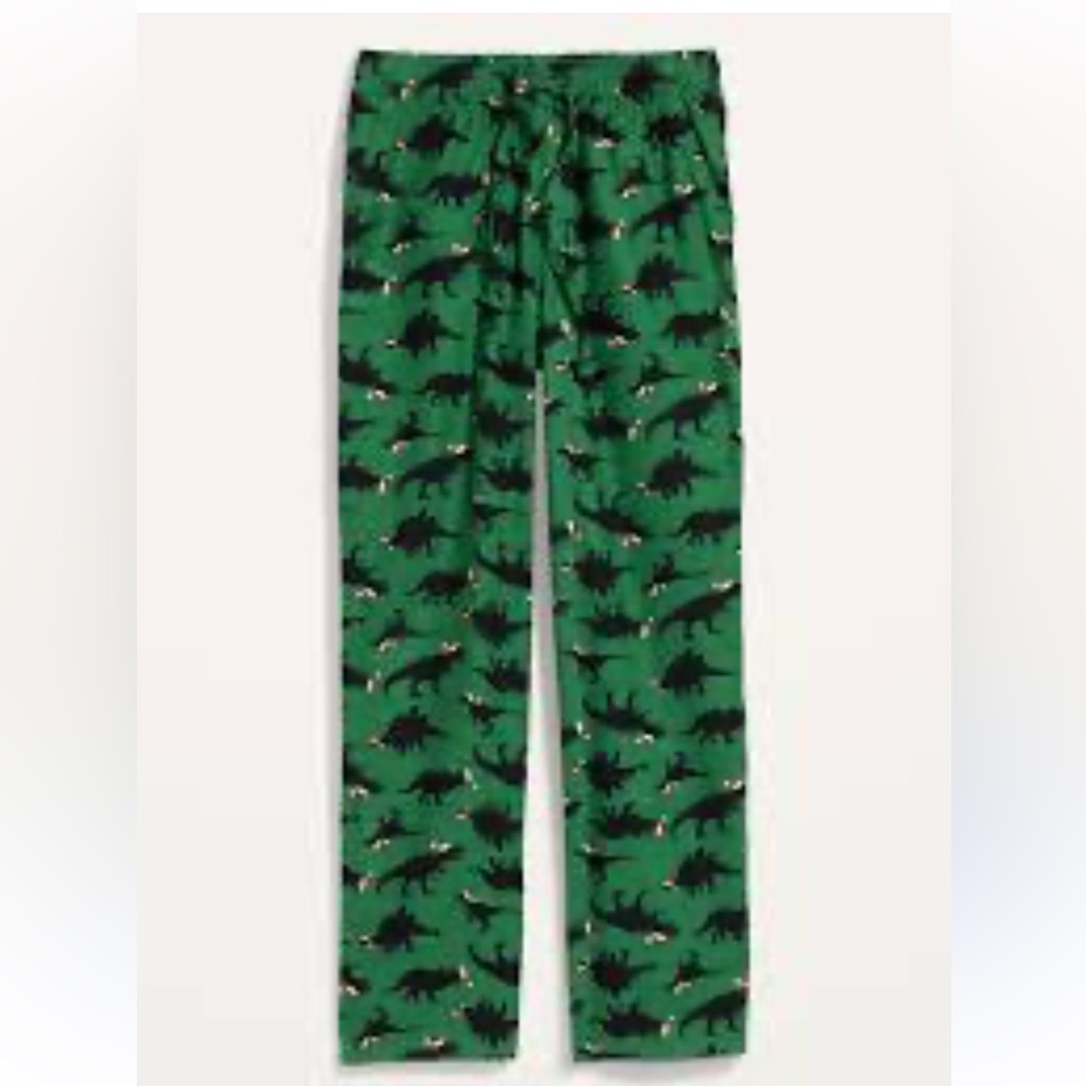 Old Navy Mens Small Green Dinosaur Pajama Pants